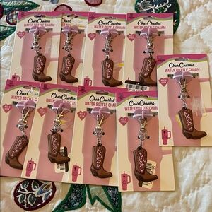 NWT Cowboy Boot Water Bottle Charms or Purse Charms CharCharms Lot of 9
